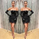 Adriana Lima Instagram – 👑 Last night bringing my Queen status to life 👑. Grateful for everyone that made this possible:  @spencer_movie
Dress: @MichaelCostello
Earrings: @Chopard
Shoes: @GianvitoRossi
HMU: @glamsquad
Hair: @hairbyamandafeauto
MakeUp: @briana_hurley
Photos: @MichaelCostello (first picture)  @asussmanphoto
@gettyentertainment( please send better resolution photos next time! 🤪) Los Angeles, California