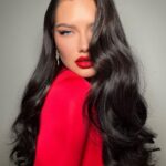 Adriana Lima Instagram - 💄❤️ Toke the Ferrari out for a stroll @airmovie Style: @stylememaeve Makeup: @patrickta Hair: @dimitrishair ❤️