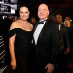 Adriana Lima Instagram - As a true “brasileira”, futebol is in my blood! It is a great honor to be part of the FIFA Family, the FIFAMILY as we call it! As a fan myself, I hope to connect at a greater level this family to the life of this beautiful sport: the fans! Welcome to FIFAN Como uma verdadeira brasileira, o futebol está no meu sangue! Eh uma grande honra fazer parte da família FIFA, a FIFAMILIA como dizemos! Como uma fã também, eu espero conectar em um nível maior essa família com o que da vida a esse lindo esporte: os fãs! Bem vindo ao FIFAN Dress: @viviennewestwood Earrings: @kallatijewelry Shoes: @giuseppezanotti Bag: @jimmychoo Styling: @stylememaeve Hair: @vincentdemoro Make Up: @minkimmakeup Photo: courtesy of @fifa Paris, France