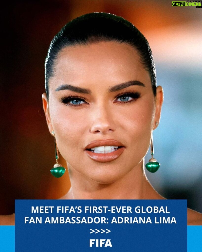 Adriana Lima Instagram - Introducing the first FIFA Global Fan Ambassador 🙌 In this role, @adrianalima will develop, promote and participate in several global initiatives involving fans from all over the world!
