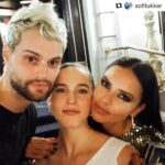 Adriana Lima Instagram - ✨ it was a pleasure to meet and to watch both of you perform can’t wait to see u again 💋 @sofitukker 💋✨