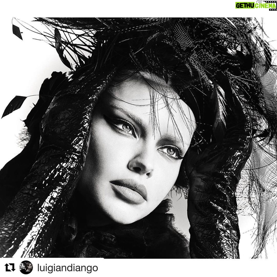 Adriana Lima Instagram - #Repost @luigiandiango ♥️ 1st picture for a very special project ( coming soon ) @luigiandiango @luigimurenu @michael_philouze @erinparsonsmakeup