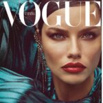 Adriana Lima Instagram - ✨Ok.... I couldn’t wait til tmrw..... here’s my 3rd cover. @voguespain @irinashayk Photographers: @luigiandiango Stylist: @juancebrian Make up: @georgisandev Hair: @luigimurenu Manicurist: @ashlie_johnson Production: @viewfindersnyla #vogueagosto✨