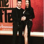 Adriana Lima Instagram - 💥 Yesterday at the premiere of @theoffer.movie with my 2 loves. 💥 #TheOffer @ParamountPlus Dress: @michaelcostello Shoes: @sarahflint_nyc @itb_worldwide Earring: @anabelachan @doraziopr Hair: @thedustinbaker Make Up: @kristinhilton