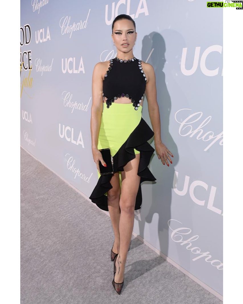 Adriana Lima Instagram - ✨Last night at Hollywood for Science ✨ ✨style @erinwalshnyc ✨makeup @patrickta ✨hair @daniellepriano ✨