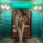 Adriana Lima Instagram - Styled by @MiuMiu #MiuMiu #MiuMiuSS24 Thank you, @normandyhotelparis for opening your doors to me as I prepared for the Miu Miu dinner in your lovely space. Make up: @georgisandev Hair 4 fashion show: @hoshounkpatin Hair 4 dinner: @marki Suit: @MiuMiu Shoes: @MiuMiu