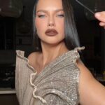 Adriana Lima Instagram - 🔥And just like that….. She’s back🔥 makeup @patrickta 🔥hair @dimitrishair 🔥style @stylememaeve 🔥 Los Angeles, California