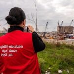 Adriana Lima Instagram - "Education is the right of every child for a brighter future. Today, I am with @EducationAboveAll_eaa to witness the effect of the 2020 Beirut explosion that destroyed schools and threatened the ability of over 85,000 students to access education. EAA and its partners have been helping students by rehabilitating schools and learning spaces, and providing more than 2000 scholarships to refugees and Lebanese students alike through support provided by @Qatar_Fund." @Educationaboveall_eaa, @UNESCO_Beirut, @AUB_Lebanon @Sparkorg Photo: @ammarparis Beirut, Lebanon