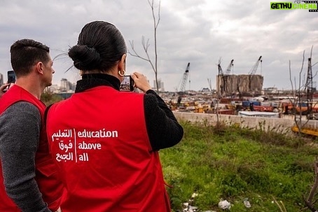 Adriana Lima Instagram - "Education is the right of every child for a brighter future. Today, I am with @EducationAboveAll_eaa to witness the effect of the 2020 Beirut explosion that destroyed schools and threatened the ability of over 85,000 students to access education. EAA and its partners have been helping students by rehabilitating schools and learning spaces, and providing more than 2000 scholarships to refugees and Lebanese students alike through support provided by @Qatar_Fund." @Educationaboveall_eaa, @UNESCO_Beirut, @AUB_Lebanon @Sparkorg Photo: @ammarparis Beirut, Lebanon