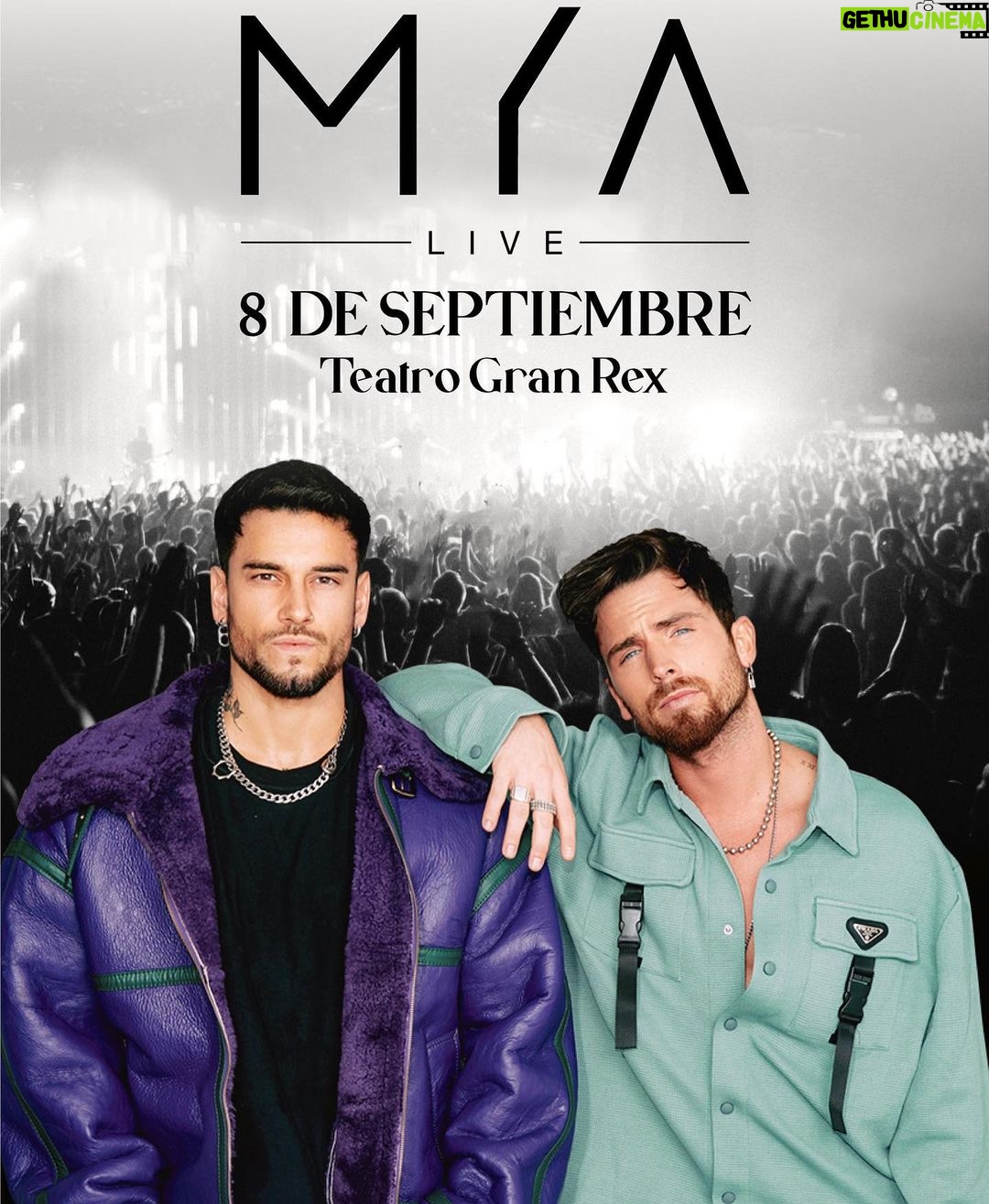 Agustín Bernasconi Instagram - Ya están a la venta las entradas !! 8 DE SEPTIEMBRE , GRAN REX 🔥🔥 quien viene?? @mya_musica ( link en destacadas ) ❤️❤️