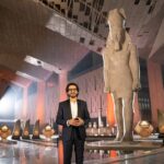 Ahmad Helmy Instagram - Styled by : @maigalal & @kazzam1963 Suit custom made : @orangesquarecairo Eye of horus pin custom made by @huwadesigns Makeup : @makeup_ahmedshawky