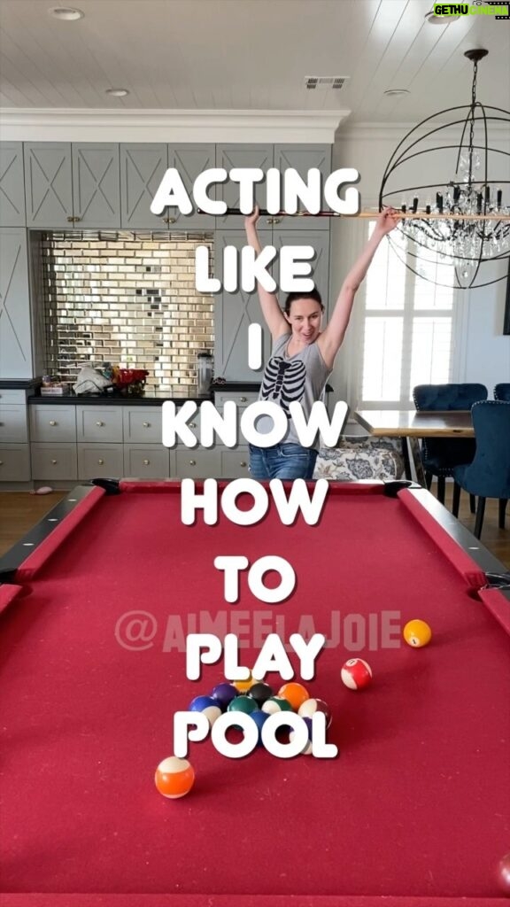 Aimee La Joie Instagram - I wish I was joking. 🎱 #aimeelajoie #pool #billiards
