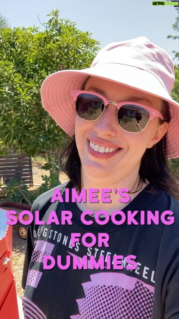 Aimee La Joie Instagram - First time I’ve ever actually used my dad’s solar ovens! When you’re a beginner like me it’s a good idea to start simple. What should I try next? #ad #solcook #solcookpartner #aimeelajoie
