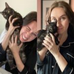 Aimee La Joie Instagram - Happy Gotcha Day to my little Lydia Deetz! Thank you for the last year of infinite happiness, laughs, and claw marks. You’re my little devil and I love you more than anything. Can’t wait to grow with you even more ❤️ #lydiadeetz #aimeelajoie #gotchaday