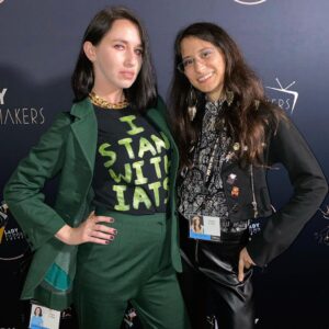 Aimee La Joie Instagram - Thank you to the @ladyfilmmakers film festival for having me as a guest presenter last night! Much love to my bestie/sugar daddy @tahnmeep for being my date! 
#aimeelajoie #iasolidarity