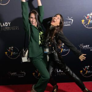 Aimee La Joie Instagram - Thank you to the @ladyfilmmakers film festival for having me as a guest presenter last night! Much love to my bestie/sugar daddy @tahnmeep for being my date! 
#aimeelajoie #iasolidarity