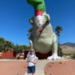 Aimee La Joie Instagram - Did I drive almost two hours out of my way just to see this? Yes. Love you forever, Paul ❤️ Pro-tip: the t-Rex will only look like this through October! #peeweeherman #paulreubens Cabazon Dinosaur museum