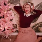Aimee La Joie Instagram - Meowy Christmas!!! Risked life and limb to get Lydia in some photos with me 🎄 #aimeelajoie #catsofinstagram #vintagechristmas