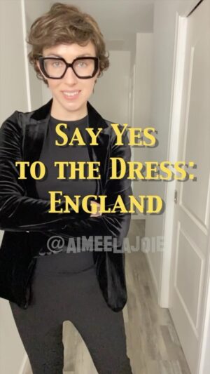 Aimee La Joie Instagram - Say Yes to the Dress England: A Parody. Sorry/not sorry for the accents. 
#aimeelajoie #sayyestothedress #wedding
