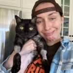 Aimee La Joie Instagram - It’s you and me against the world ❤️ Happy Caturday #caturday #aimeelajoie #lydiadeetz