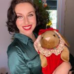 Aimee La Joie Instagram - I wanted Lydia to be in this photo with me, but she threatened my face with her claws. Oh well, Meowy Christmas (and bah humbug from Lydia) 🎄 #christmas #aimeelajoie #lydiadeetz