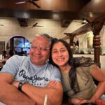 Aishwarya Krishnan Instagram - A little late for a Father’s Day post but that’s because I was busy celebrating with him in person, hehe! Thank you for letting me make my own mistakes in life. When you look at me with so much pride and awe, it makes me believe that I’m on the right path. To being my biggest cheerleader, thank you for believing in me 100% and hyping me up always. Maybe that’s where the rock hard unshakable confidence comes from. Love you, Appa ❤️ #fathersday #dad #daddysgirl #love #family #familyfirst #lovely #dad #instaphoto #instagood #instapic #fatherdaughter #familylove Bar B Q