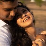 Aishwarya Krishnan Instagram - Love the person I am with you! Just an enhanced version and more of myself 🩷 . . . . . . . . . . . . . . . . . #love #couple #smile #allsmile #happy #mine #photoshoot #picoftheday #fiance #instapic