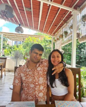 Aishwarya Krishnan Instagram - Love and Compassion couldn’t have gotten a more beautiful form than this human, your smile really does light up my world so bright, babe 💕

You’re my biggest Strength! 

Happiest Birthday to my Favourite Human 🐽❤️

#birthdaypost #birthdayboy #love