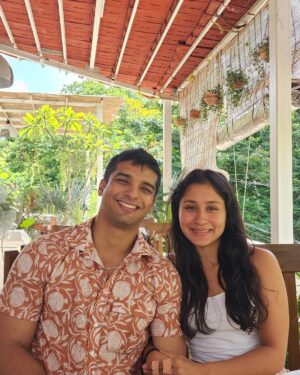 Aishwarya Krishnan Instagram - Love and Compassion couldn’t have gotten a more beautiful form than this human, your smile really does light up my world so bright, babe 💕

You’re my biggest Strength! 

Happiest Birthday to my Favourite Human 🐽❤️

#birthdaypost #birthdayboy #love