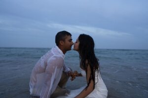 Aishwarya Krishnan Instagram - There’s no one else I’d rather be in the Ocean with 🌊 ♥️

.
.
.
.
.
.
.
.
.
.
.
.
.
.
.
.
#photoshoot #picoftheday #instapic #preweddingphoto #fiance #love #mine #forever