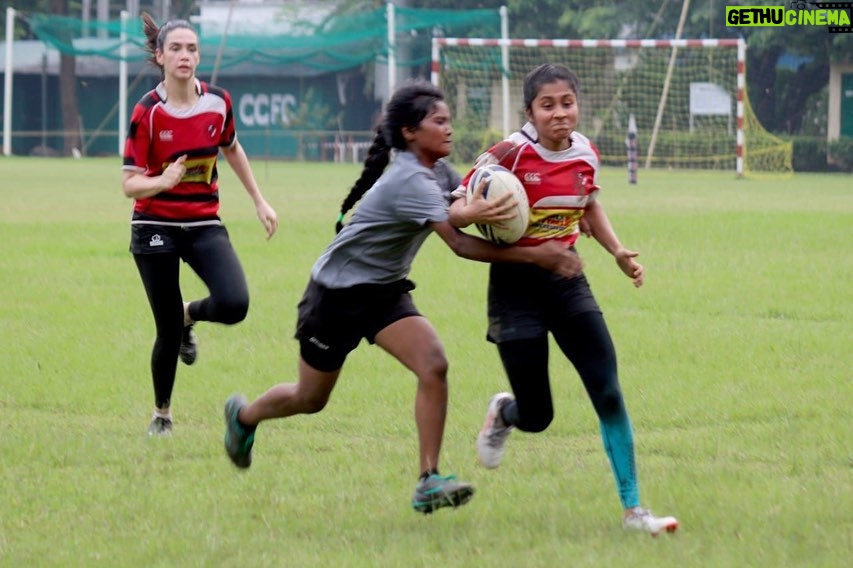 Aishwarya Krishnan Instagram - Always an Athlete first, no matter the Sport! 🥹 . . . . . . . . . . . . . . . . . . . . #sports #athlete #rugby #sportswoman #play #fitness #fitwomen #matchday #strength #womensports #calcuttacup #ccfcwomensrugbyteam Calcutta Cricket and Football Club