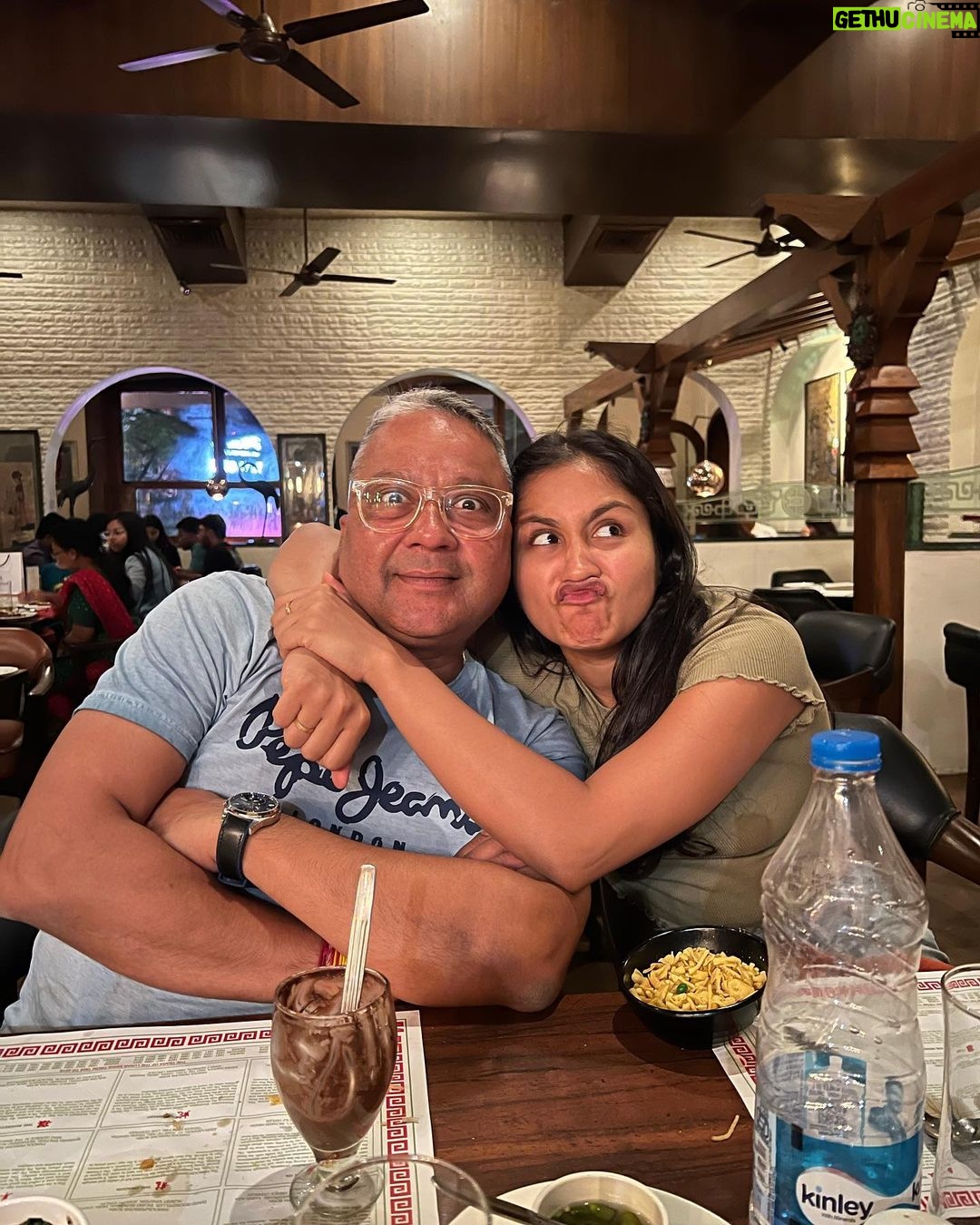 Aishwarya Krishnan Instagram - A little late for a Father’s Day post but that’s because I was busy celebrating with him in person, hehe! Thank you for letting me make my own mistakes in life. When you look at me with so much pride and awe, it makes me believe that I’m on the right path. To being my biggest cheerleader, thank you for believing in me 100% and hyping me up always. Maybe that’s where the rock hard unshakable confidence comes from. Love you, Appa ❤️ #fathersday #dad #daddysgirl #love #family #familyfirst #lovely #dad #instaphoto #instagood #instapic #fatherdaughter #familylove Bar B Q