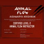 Aishwarya Krishnan Instagram - If you’re a trainer, one thing that never stops for you is learning. You need to upgrade and educate yourself so you can be of better assistance to the folks you train. You owe it to your profession, your clients, and yourself to be better at your craft. Animal flow has a special place in my heart. It’s all about intentional movement. Moving with purpose. Every detail has a role to play. Certified L2 Animal flow Instructor it is! 💪🤸‍♀️ Keep Moving, Keep shining! 💫 Also, a big shout out to my baby sisters @advika.krish and @shriinidhi_05 for taking multiple takes of my test out videos with utmost patience 🙈 Love you two 🩷 . . . . . . . . . . . . #animalflow #animalflowindia #certifiedanimalflowinstructor #ﬁtness #personaltrainer #personaltraining #level2animalflow #move #movement #womenfitness #strengthtraining #kolkatafitness