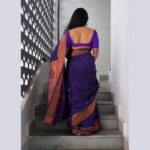 Aishwarya Narkar Instagram - ❤️❤️❤️ Thank you @manaskasar for capturing this beautifully 😘❤️ Shop my look @ Garcia Collections giving reference of this post and get 5% off on the Saree.*kalanjali paithani* *Running blouse* *All over butta* *Best Quality soft silk material* VRD33227521000062 #aishwaryanarkar #sareestyling #saree#traditional #maharashtrian #bluevibes #instafashion #instagram #instafamily