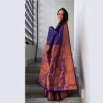 Aishwarya Narkar Instagram - ❤️❤️❤️ Thank you @manaskasar for capturing this beautifully 😘❤️ Shop my look @ Garcia Collections giving reference of this post and get 5% off on the Saree.*kalanjali paithani* *Running blouse* *All over butta* *Best Quality soft silk material* VRD33227521000062 #aishwaryanarkar #sareestyling #saree#traditional #maharashtrian #bluevibes #instafashion #instagram #instafamily