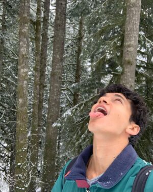 Ajay Friese Instagram - galvanize the troops it’s a snowball war!! 😌❄️