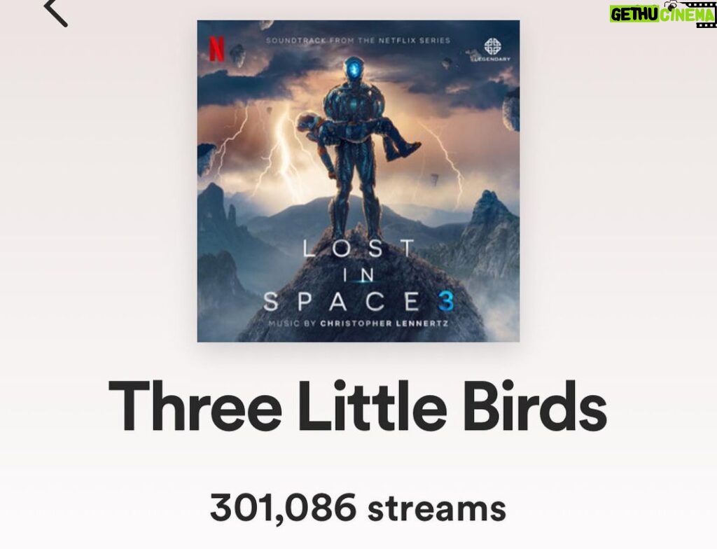 Ajay Friese Instagram - 🪐🛸👽My @lostinspace rendition of ‘Three Little Birds’ hit 300k on spotify and is on over 10,000 PLAYLISTS whaaat! Thank you all🐧🐧🐧 hope this song provides much comfort