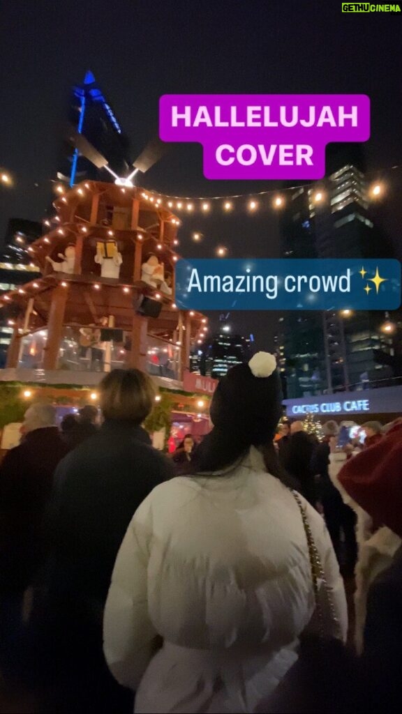 Ajay Friese Instagram - This has never happened to me before and was so exciting, thank you everyone @vanchristmas. And thanks to my friends for embarrassing themselves holding their phones up for the first 45 seconds before anyone else joined in!