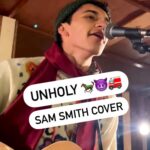 Ajay Friese Instagram - Should I post more of these? 🎞 **UNHOLY**🐎😈🚒 Sam Smith Kim Petras, cover by Ajay Friese. Live from @vanchristmas Vancouver Christmas Market