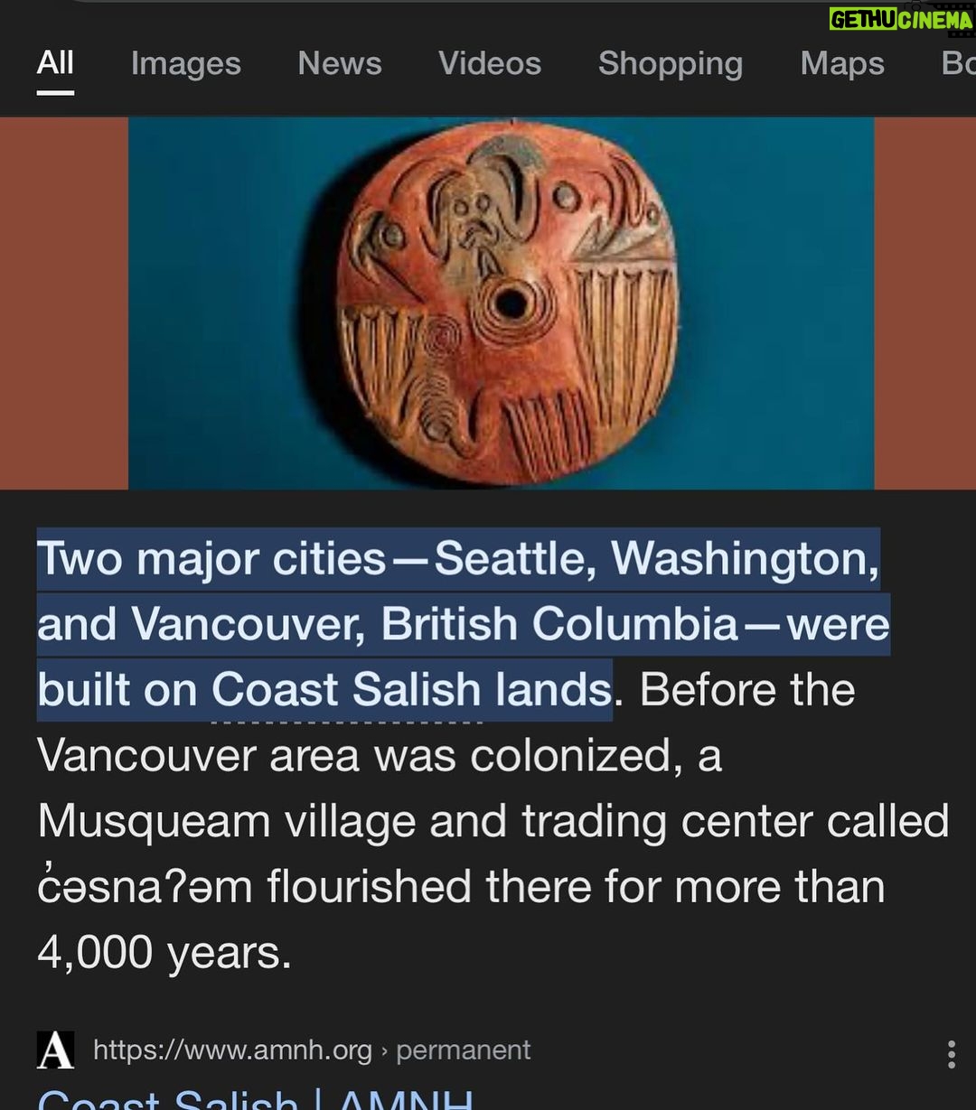 Ajay Friese Instagram - reflection on flying back to the pacific north west Coast Salish Territory