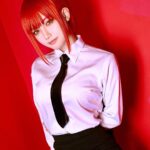 Akari Akase Instagram - マキマさんコス🌀 チェンソーはずっとマキマ推し(՞_ ̫ _՞)ᐝ！ 皆のチェンソーマンの推しはだれですか？💭 #あかせあかり #チェンソーマンコスプレ #マキマコスプレ #コスプレ #chainsawman #makima #cosplay ｳｨｯｸﾞ#swallowtail ｶﾗｺﾝ #TeAmo #レネルイエロー