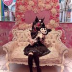 Akari Akase Instagram - #サンリオピューロランド 行った時のお写真(՞_ ̫ _՞)💜 クロミちゃん売り切れ多かったんだけど可愛かったので大満足！目瞑りがち👀 ………ご飯撮るの下手すぎて😂w #あかせあかり #クロミちゃん #ピューロランド #ピンク空間 💞 𝙵𝙰𝚂𝙷𝙸𝙾𝙽👗♡ ﾌﾞﾗｳｽ #mars ｽｶｰﾄ #lizlisa