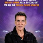 Akshay Kumar Instagram - Commitment. Determination. Courage. ISPL and I are giving all the Golden Ticket Holders a token of appreciation for their unmatched dedication to the game! Here’s how: 🔴 Go to ispl-t10.com 🔴 Login to your player account with your registration credentials 🔴 Update your address 🔴 Wait for ISPL’s executives to get in touch & deliver the Family Cards to you! So go grab your Family Card now! #ZindagiBadalLo #Street2Stadium #NewT10Era #EvoluT10n #ispl #isplt10 @surajsamat @amol_kale76 @advocateashishshelar @ravishastriofficial @ispl_t10