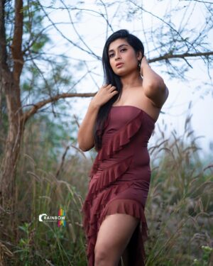 Akshita Bopaiah Instagram - Brown and Bold 🤎 🤎🤎, the fall fashion way .

@rainbow_photography_official
@thousifsait_makeup_artist