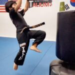 Alan Kim Instagram - This is the tornado round house kick!! @masterlee.talium @philo.photoimages #taekwondo #blackbelt