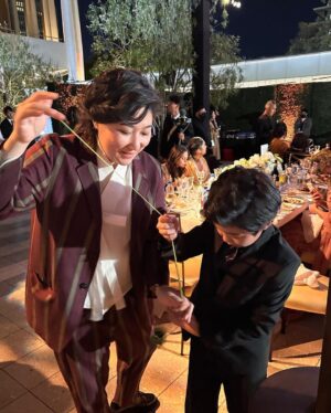 Alan Kim Instagram - It's such an honor. Thank you for having me. Meeting famous people is always happy! ❤️ @goldhouseco @bingchen #goldgala #AAPI