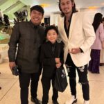 Alan Kim Instagram - It's such an honor. Thank you for having me. Meeting famous people is always happy! ❤️ @goldhouseco @bingchen #goldgala #AAPI Music Center Plaza
