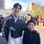 Alan Kim Instagram - It's such an honor. Thank you for having me. Meeting famous people is always fun!! @goldhouseco @bingchen #goldgala #beef #AAPI Music Center Plaza