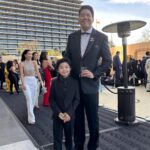 Alan Kim Instagram - It's such an honor. Thank you for having me. Meeting famous people is always fun!! @goldhouseco @bingchen #goldgala #beef #AAPI Music Center Plaza