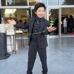 Alan Kim Instagram - It's such an honor. Thank you for having me. Meeting famous people is always fun!! @goldhouseco @bingchen #goldgala #beef #AAPI Music Center Plaza